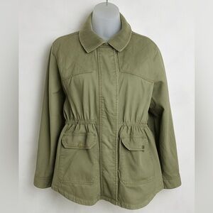 LOFT Utility Jacket Olive Green Size S